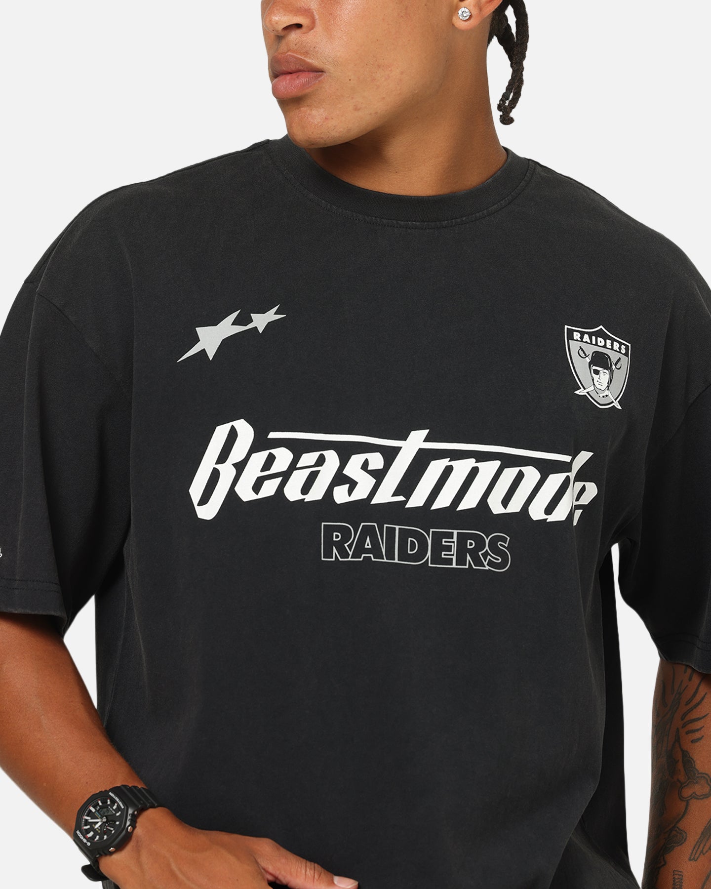 Mitchell & Ness Las Vegas Raiders Star Beastmode Boxy T-Shirt
