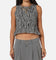 XXIII Women's Shirred Top Black Check