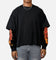 MNML Double Layer Thermal Long Sleeve T-Shirt Washed Black