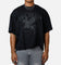 MNML Moth Eaten Cropped T-Shirt Black
