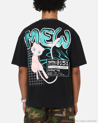 The Pokémon Collection By 73Studio Mew T-Shirt Black Acidwash