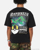 The Pokémon Collection By 73Studio Rayquaza T-Shirt Black Acidwash