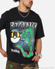The Pokémon Collection By 73Studio Rayquaza T-Shirt Black Acidwash