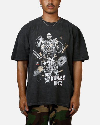 Culture Kings X WWE Dudley Boyz Ruthless Aggression Vintage T-Shirt Washed Charcoal