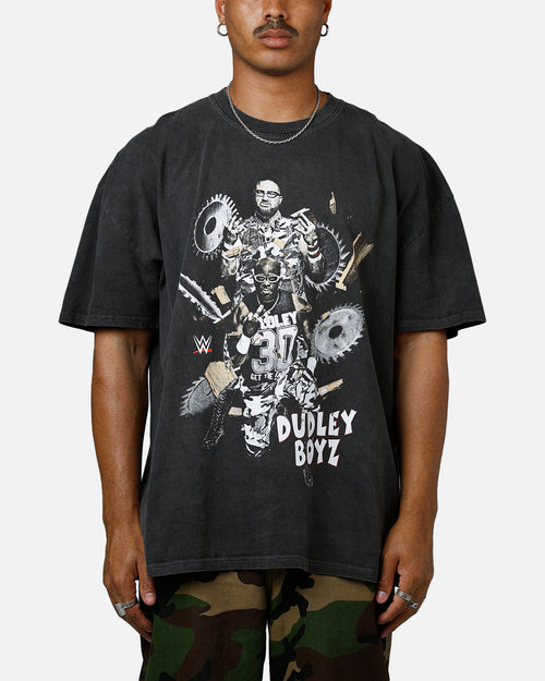 Culture Kings X WWE Dudley Boyz Ruthless Aggression Vintage T-Shirt Washed Charcoal