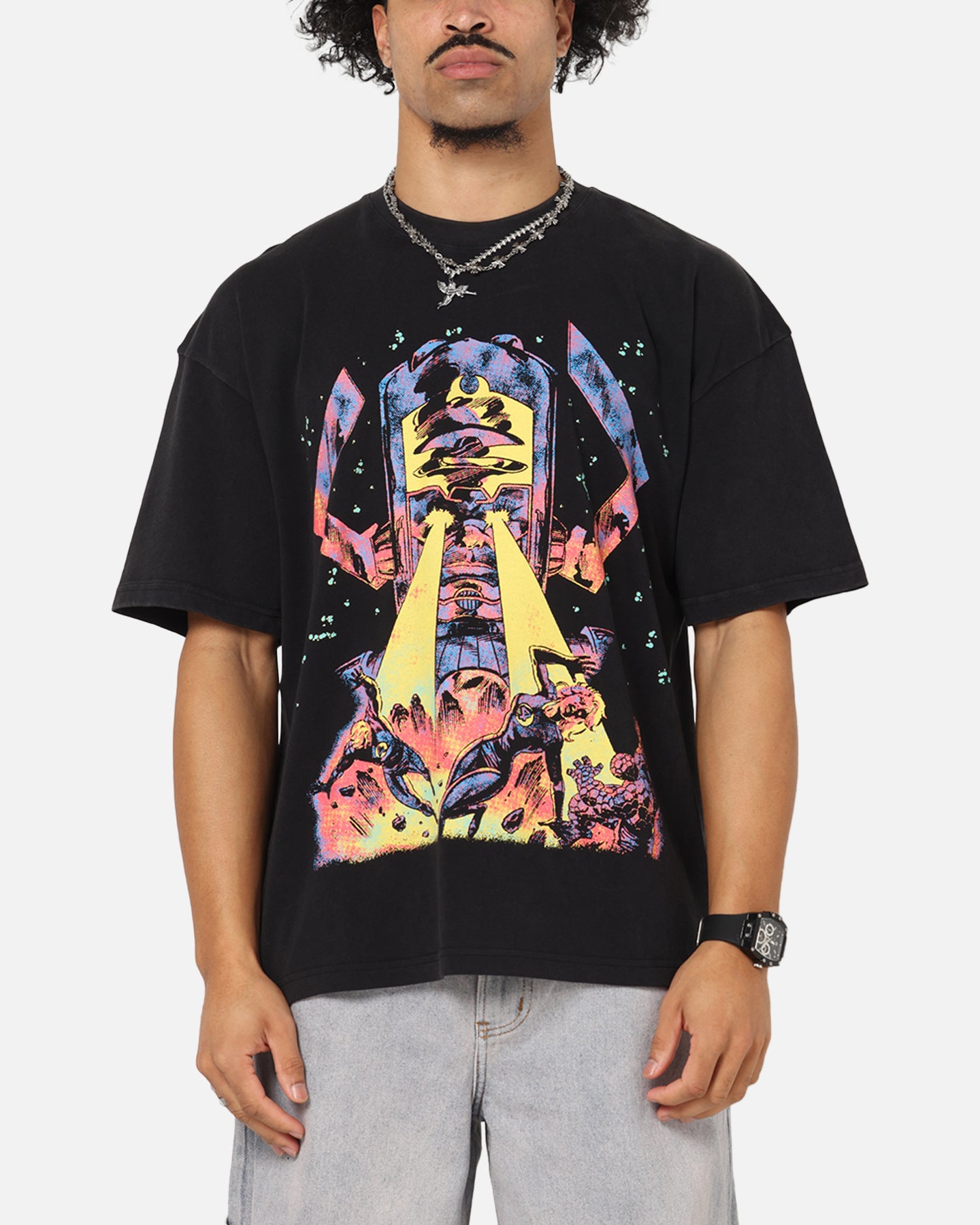 73Studio Marvel Fantastic Four Galactus Universe T-Shirt Black