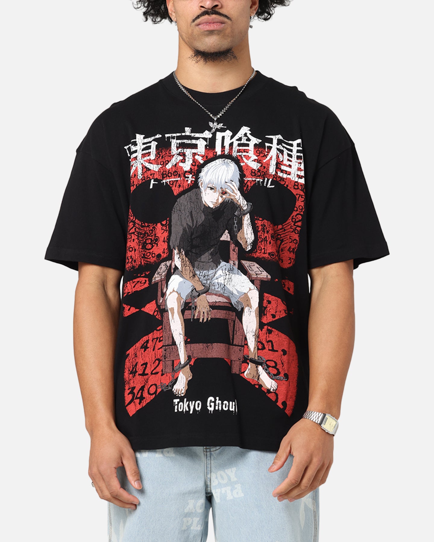 73Studio X Tokyo Ghoul 1000 Minus 7 Vintage T-Shirt Black