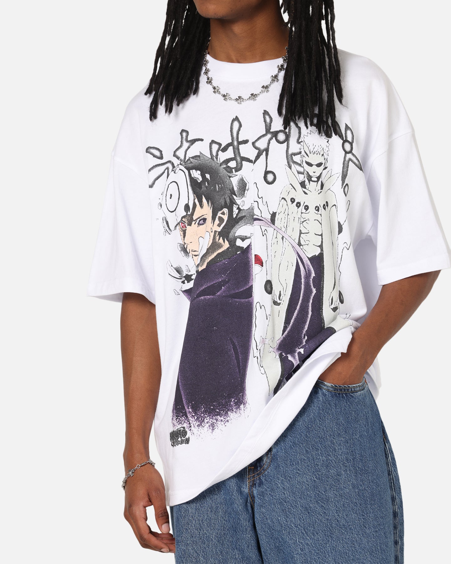73Studio X Naruto Shippuden Obito Vintage T-Shirt White | Culture