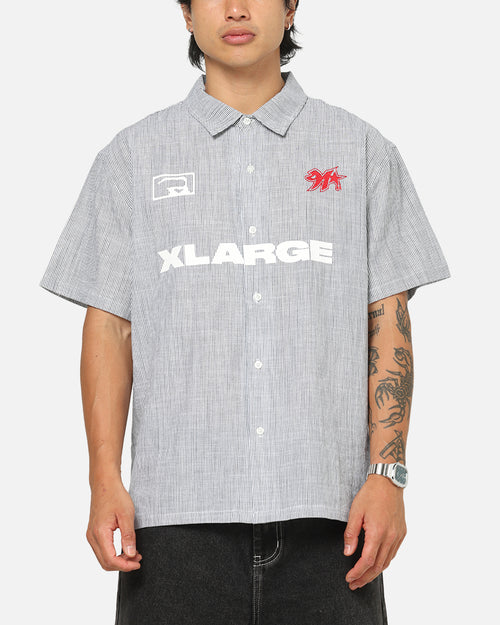 X-Large 91 Star Button Up Shirt White