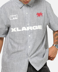 X-Large 91 Star Button Up Shirt White
