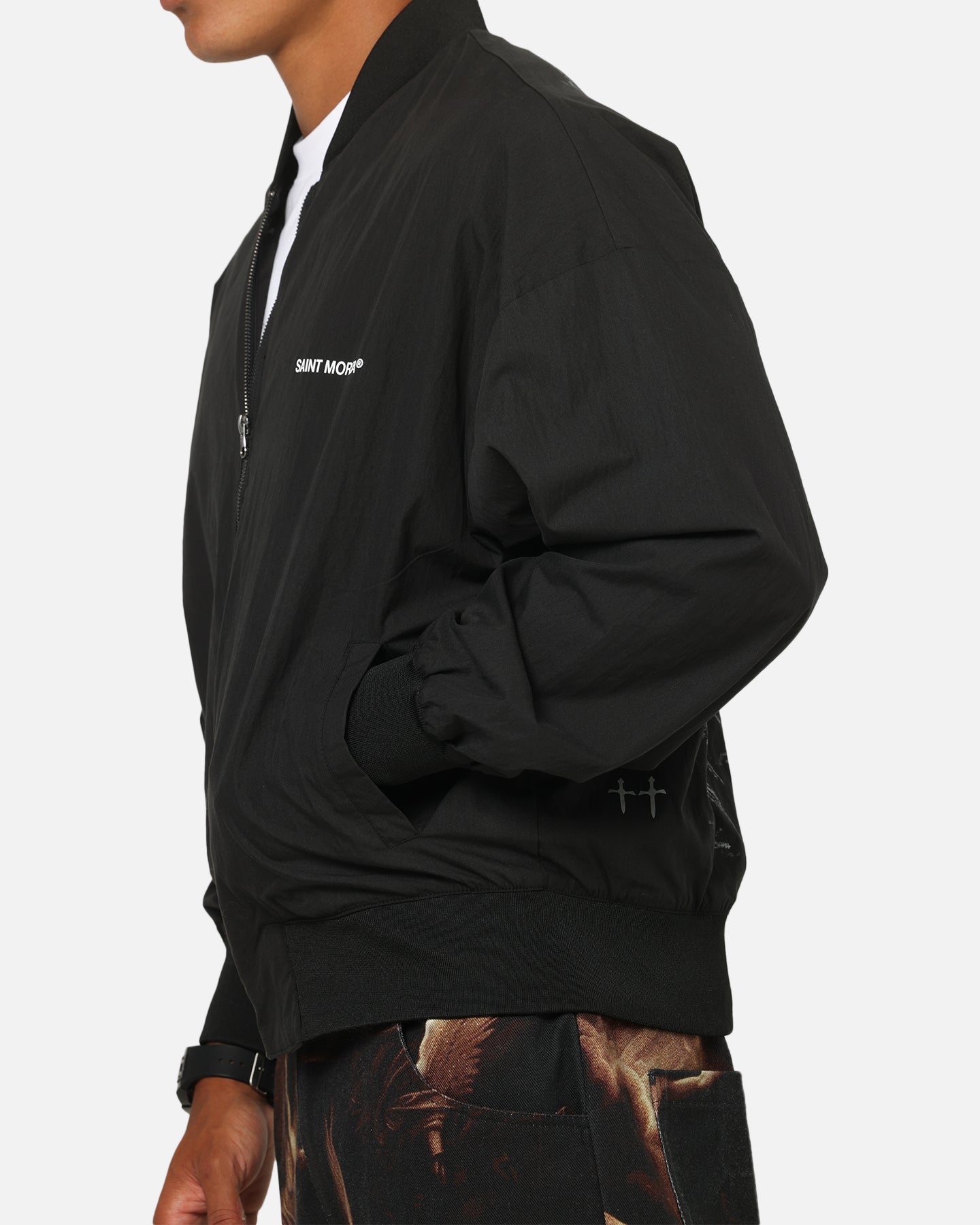 Saint Morta Crossbearer Bomber Jacket Black | Culture Kings US