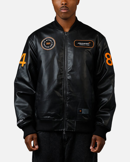 Mitchell & Ness X McLaren X Culture Kings Bomber Jacket Black