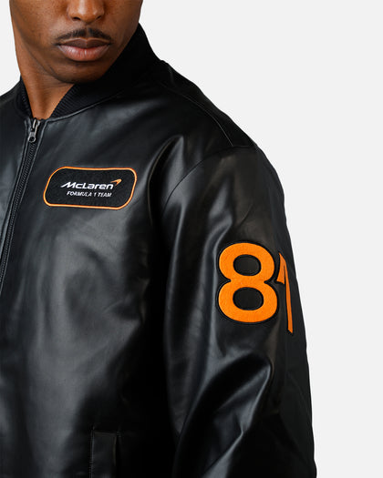Mitchell & Ness X McLaren X Culture Kings Bomber Jacket Black