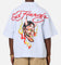 Ed Hardy Flame Stripe Button Up Shirt Blue Pin Stripe