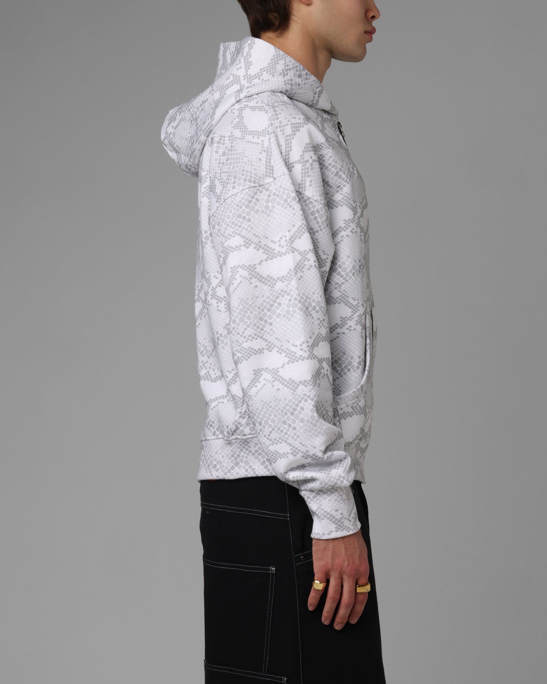 Loiter Slither Zip Hoodie Grey | Culture Kings US