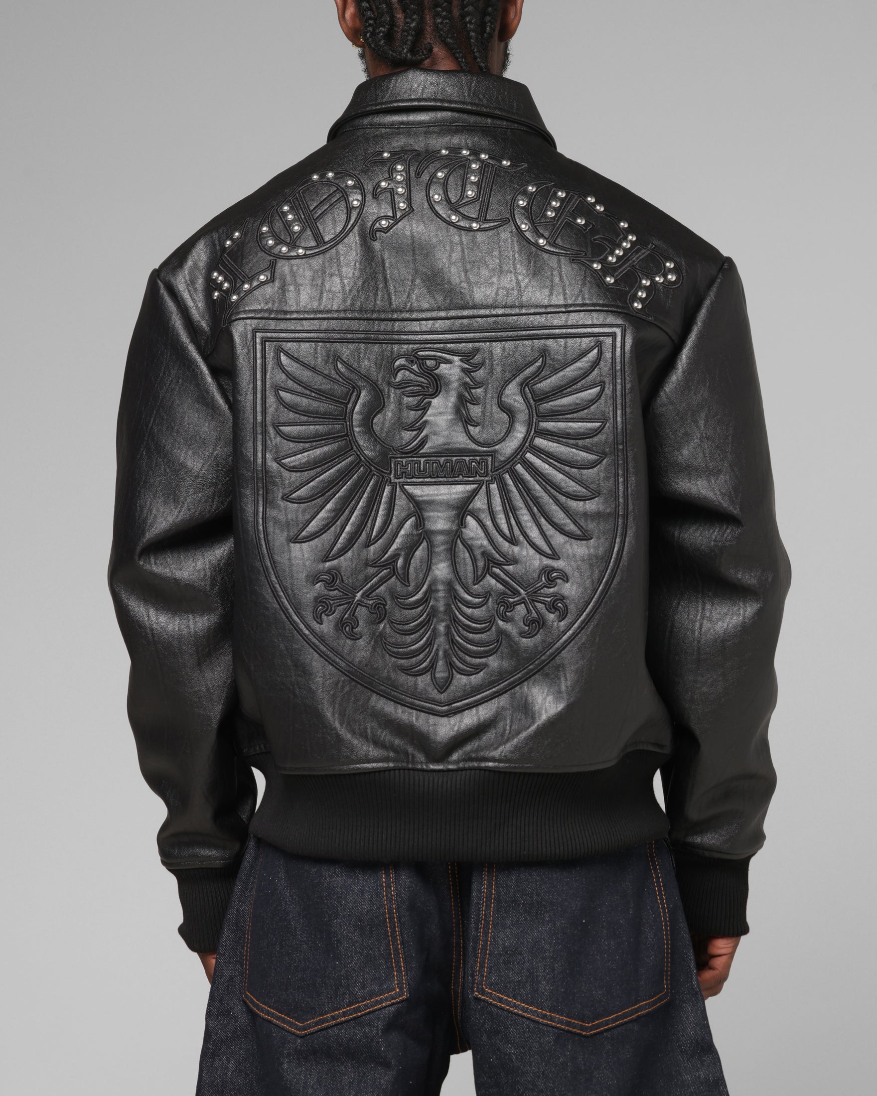 Loiter Imperial Vegan Leather Jacket Black | Culture Kings US
