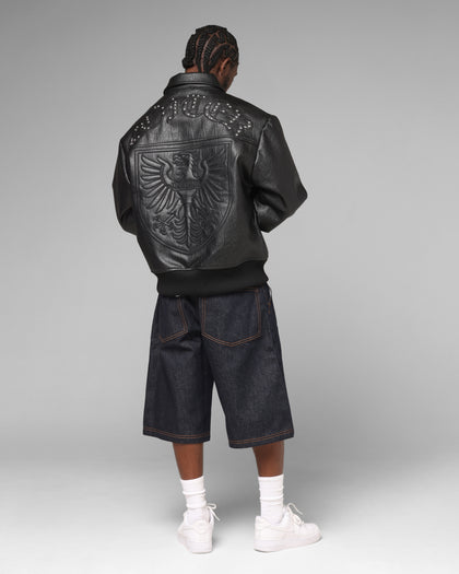 Loiter Imperial Vegan Leather Jacket Black