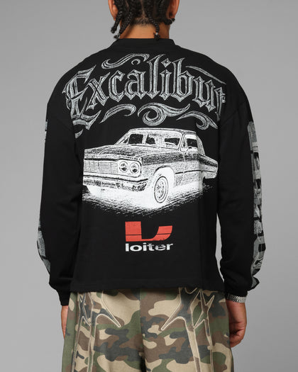 Loiter Low Rider Long Sleeve T-Shirt Black