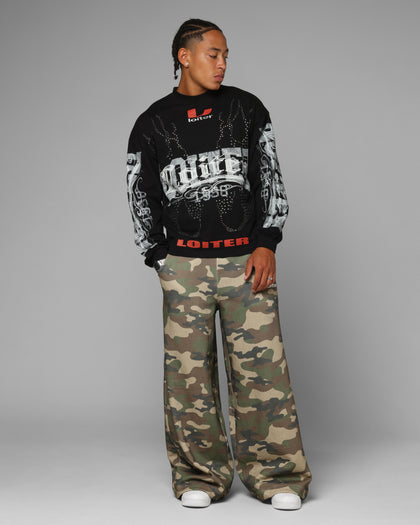 Loiter Low Rider Long Sleeve T-Shirt Black