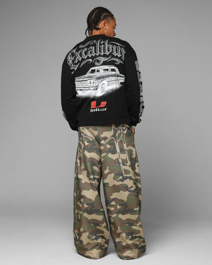 Loiter Low Rider Long Sleeve T-Shirt Black