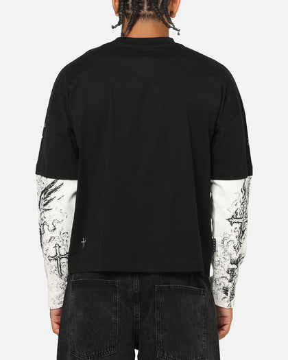 Saint Morta Crossbearer Layer Long Sleeve T-Shirt Vintage Black