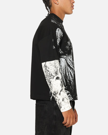 Saint Morta Crossbearer Layer Long Sleeve T-Shirt Vintage Black