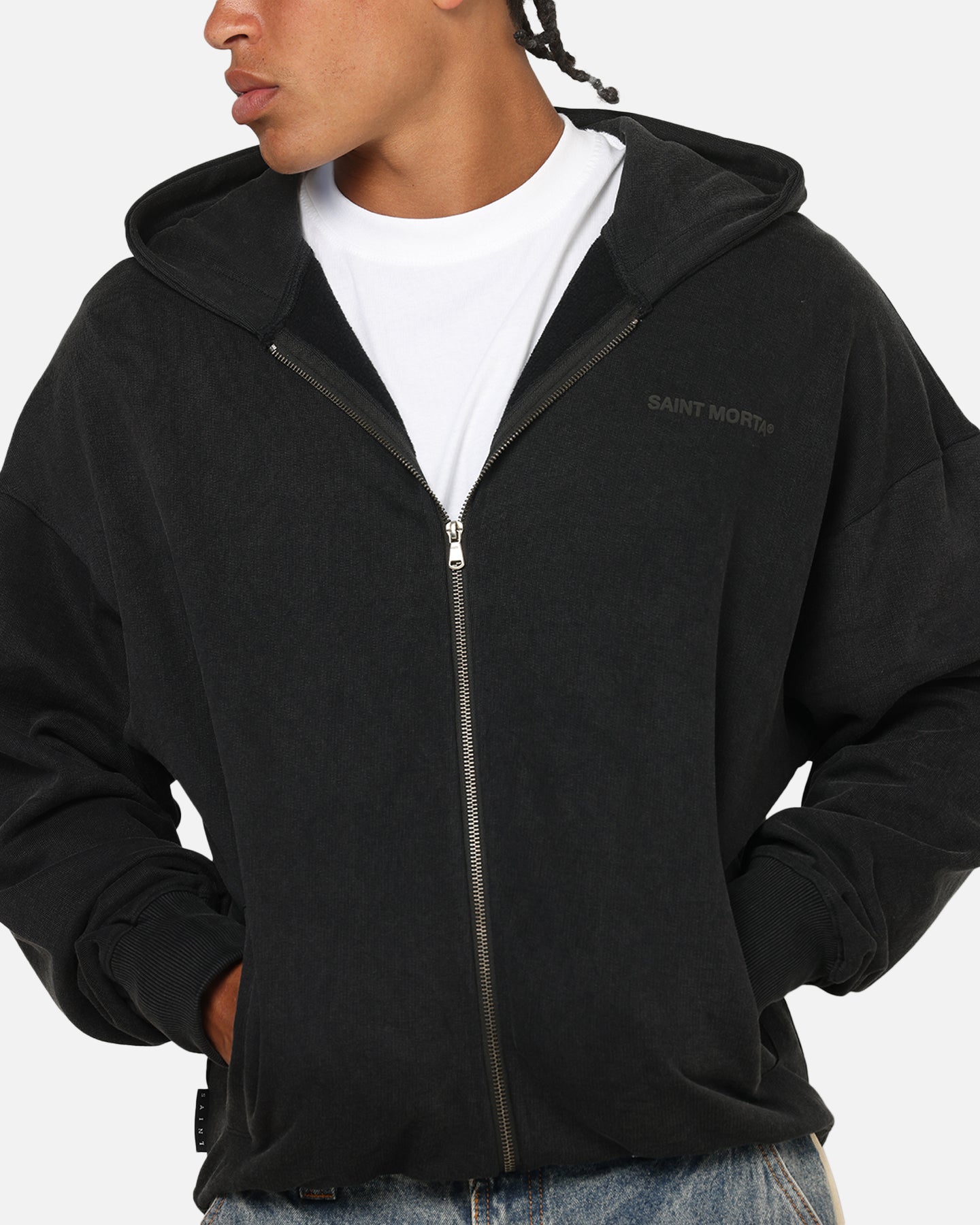 ミュージシャン XL GBB ORIGINAL HOODIE BLACK Saint Morta Crossbearer Zip Hoodie Black | Culture Kings US
