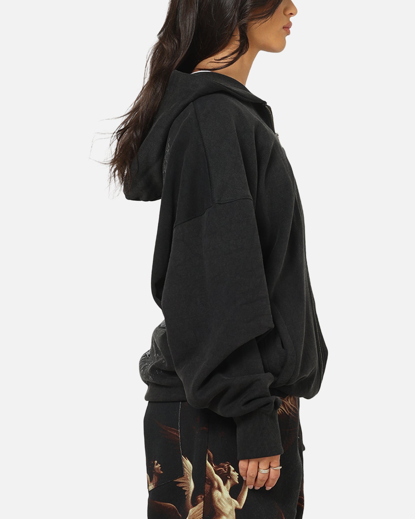 Saint Morta Crossbearer Zip Hoodie Black | Culture Kings US