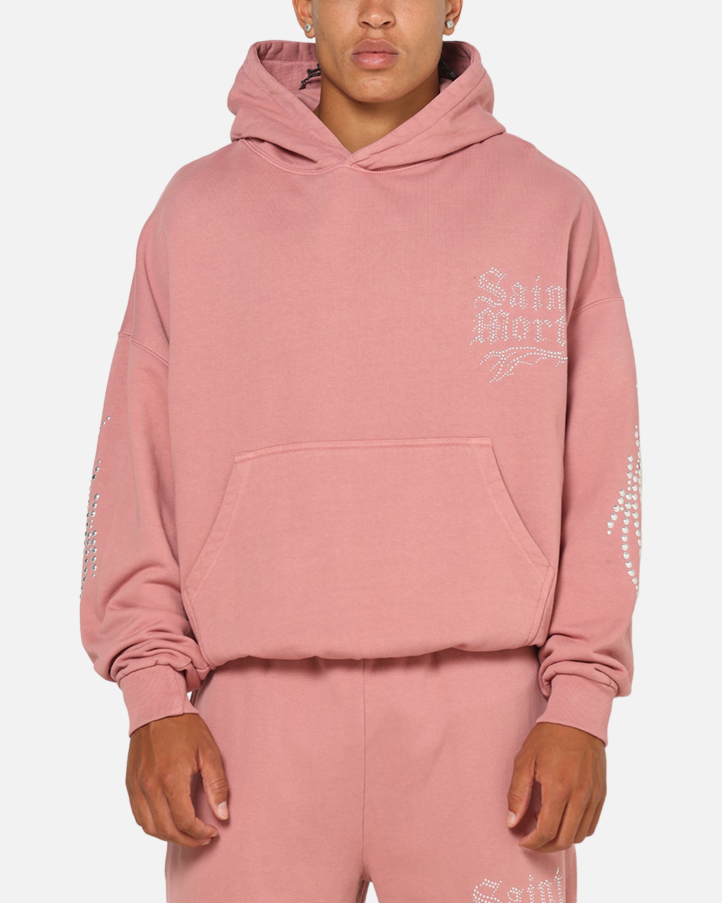 Saint Morta Sanctified Hoodie Dusty Pink | Culture Kings US