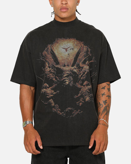 T-shirt viking pour homme noir à manches courtes 'Einherjar