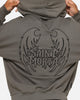 Saint Morta Crested Wing Hoodie Washed Charcoal