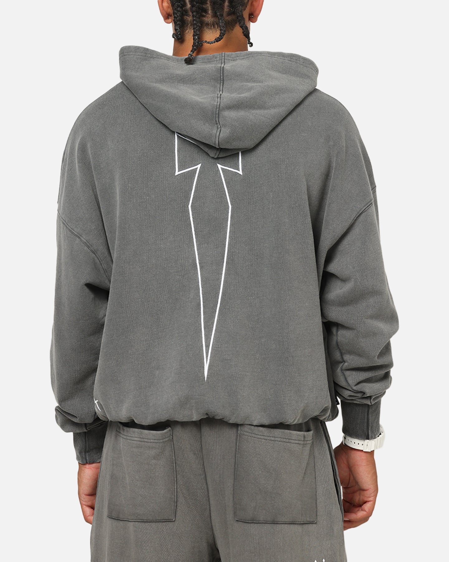 Saint Morta Athltc Hoodie Washed Charcoal | Culture Kings US