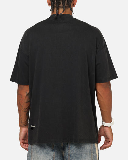 Saint Morta Pearl Script T-Shirt Vintage Black