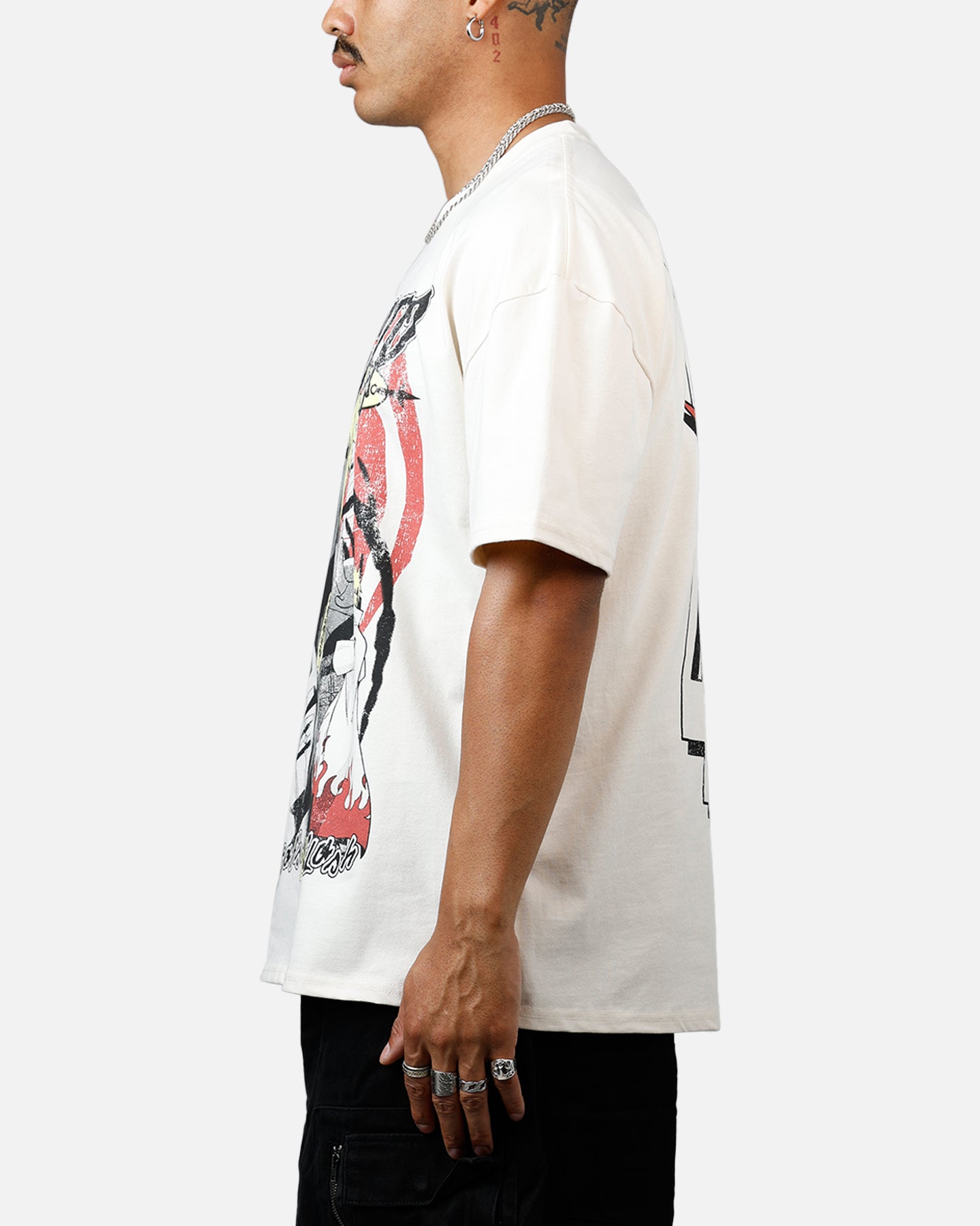73Studio X Naruto Minato Namikaze Heavyweight T-Shirt Off White