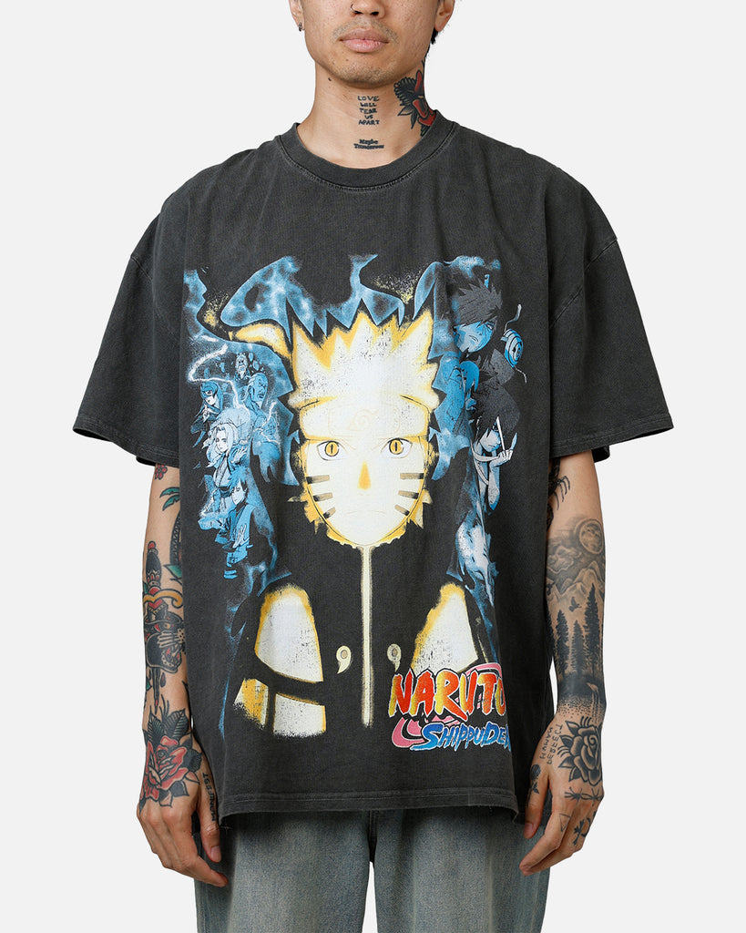 73Studio X Naruto Naruto Shippuden Heavyweight T-Shirt Black Wash
