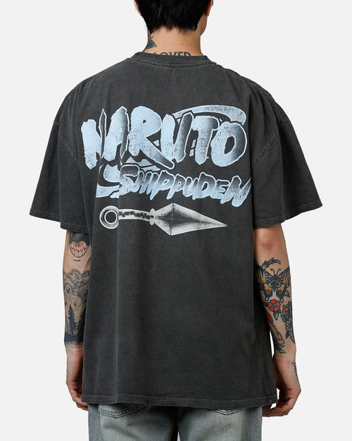 73Studio X Naruto Naruto Shippuden Heavyweight T-Shirt Black Wash