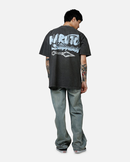 73Studio X Naruto Naruto Shippuden Heavyweight T-Shirt Black Wash