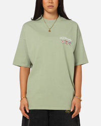 Ed Hardy Flowers T-Shirt Sage