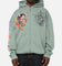 Ed Hardy Floral Zip Hoodie Sage