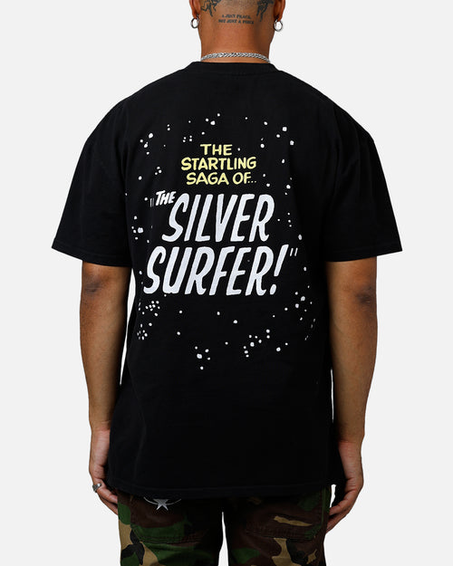 73Studio Marvel Fantastic Four Silver Surfer Vintage T-Shirt Black