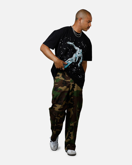 73Studio Marvel Fantastic Four Silver Surfer Vintage T-Shirt Black