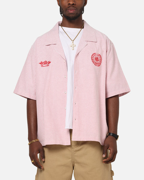 carorie BIG STRIPE SHIRT PINK Lサイズ 02054971-