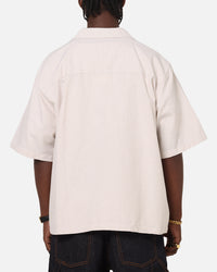 Carre Rose Pinstripe Button Up Shirt Sand