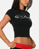 Ed Hardy Women's Chrome Baby T-Shirt Black