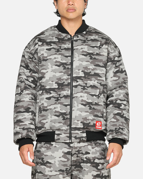 Carre Camo Bomber Jacket Black Camo