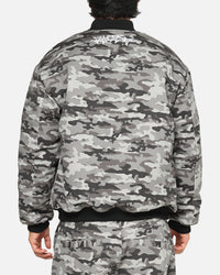Carre Camo Bomber Jacket Black Camo