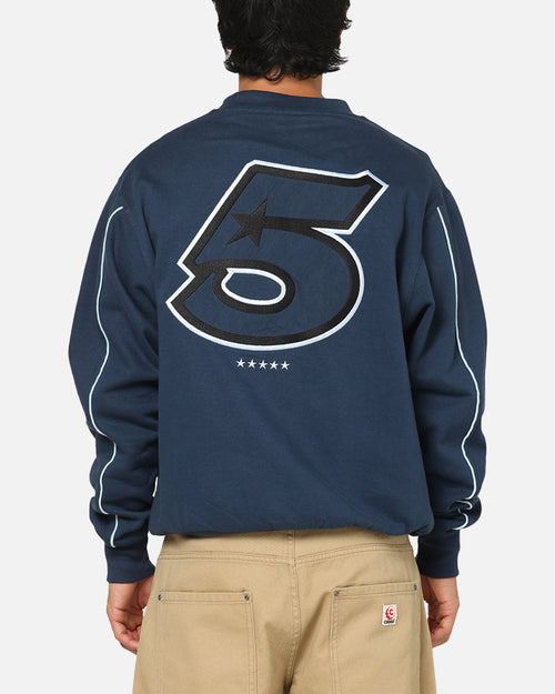 Carre International Star Crewneck Navy