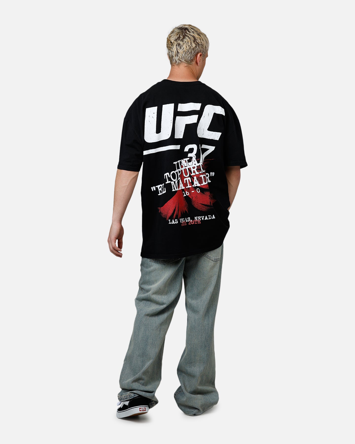 UFC By Culture Kings Ilia Topuria UFC 317 T-Shirt Black | Culture