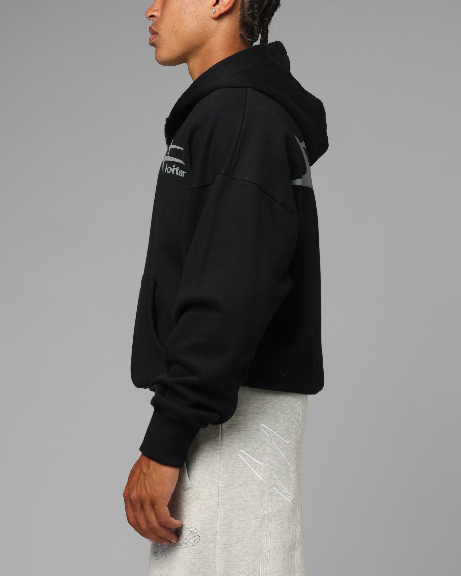 Loiter Hybrid Premium Hoodie Black | Culture Kings US