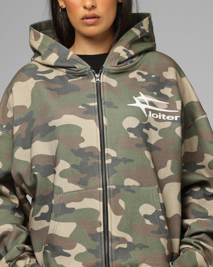 Loiter Hybrid Premium Hoodie Camo